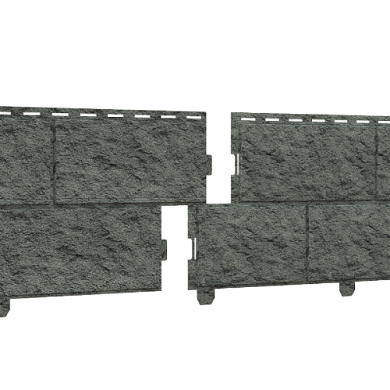 Фасадные панели (Цокольный Сайдинг) Ю-Пласт Стоун Хаус Камень Изумрудный