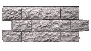 Фасадная панель под камень FineBer Дачный Доломит Светло-серый 1120x473