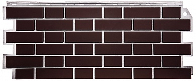 Фасадная панель FineBer Кирпич клинкерный Britt коричневый 1130x463
